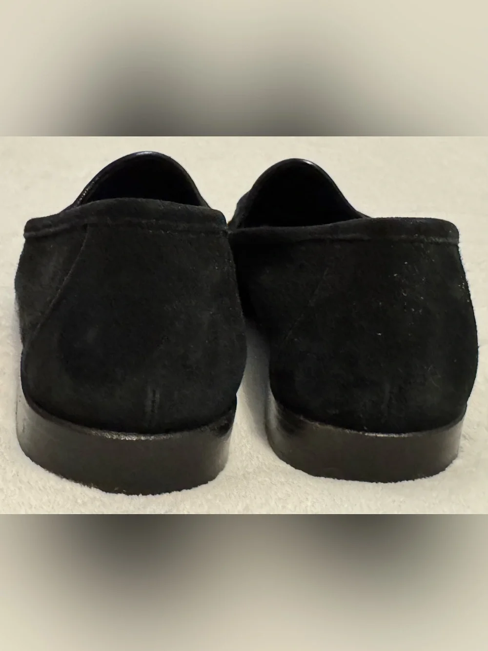 Bragano Italy Men’s Black Suede Horsebit Loafers Size 9.5